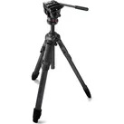 Manfrotto ONE Carbon-Hybrid-Stativ + 500X Fluid-Kopf