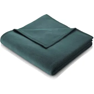 Biederlack Wohndecke »Unicolour«, in vielen Farben, Kuscheldecke grün