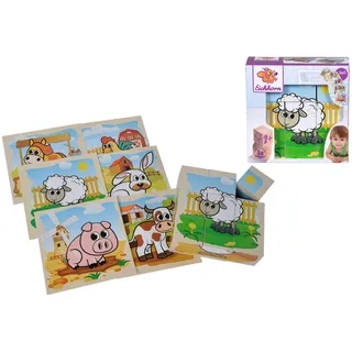 Eichhorn 100005203 - Bilderwürfel Bauernhof, Puzzle