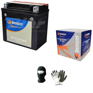 KOMPATIBEL MIT Husqvarna 630 SMR 2011 Anno Batterie YTX14-BS TECNIUM BTX14-BS BEREITS BEREIT UND AUFGELADEN FÜR DEN Gebrauch BATTERIEN 12 AH 12V 150X87X145MM