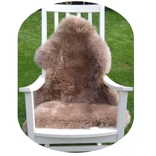 Lammfell beige 95cm Premium von LANAMED. Geschenk-Qualität. Besonders zart und hautverträglich. Echtes Fell vom Lamm, Schaffell