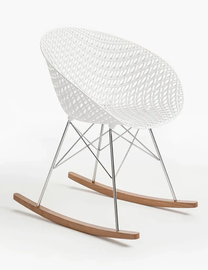 Kartell Smatrik Schaukelstuhl (weiß) weiß