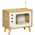 Katzenhaus mit Spielball, und Kissen,