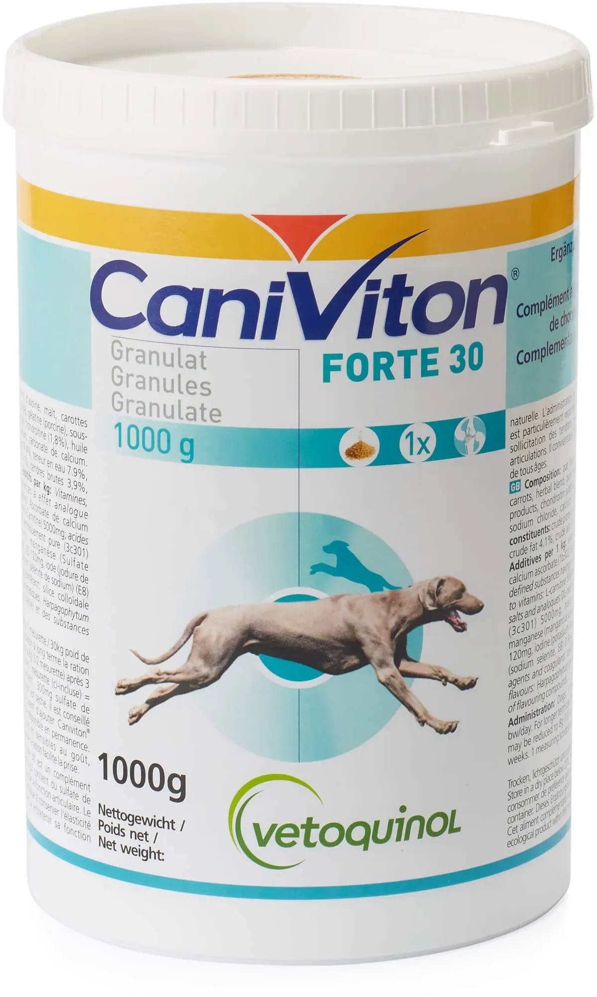 Caniviton Forte 30 Gran. Erg.-Futterm.f.hunde 1000 G