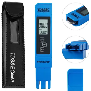 monzana 3 in 1 TDS EC PH Messgerät Digitaler Wassertester mit LCD Anzeige | Batterie - verschiedene Modelle