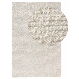benuta pure Wollteppich Lana Cream 80x150 cm - Naturfaserteppich aus Wolle