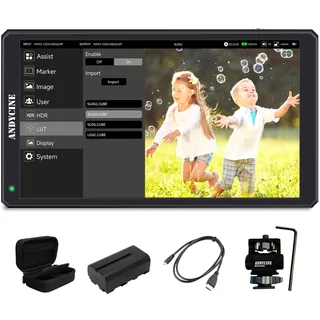 ANDYCINE C6R 6 Zoll Touchscreen Kamera DSLR Filed Monitor mit USB 2.0 Recorder 3D LUT Wellenform 4K HDMI 1920x1080 Full HD Kamera Feld Videomonitor