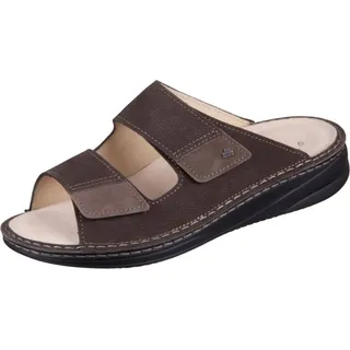Finn Comfort Psara Nubuk slate oxide Herren Pantolette in Braun, Größe 45 - Braun