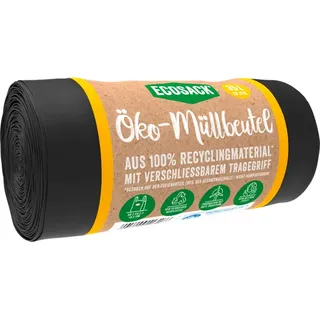 ecosack® Öko-Müllbeutel 35,0 l schwarz 20 μm, 20 St.
