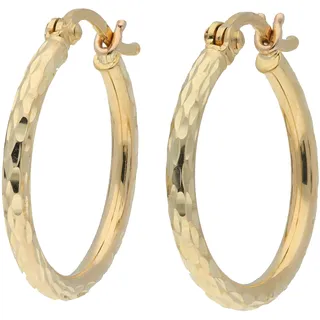 VIVANCE Creolen diamantiert gelbgold 375