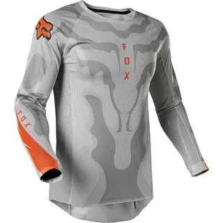 FOX Airline Exo Motocross Jersey, grau-orange, Größe S für Männer
