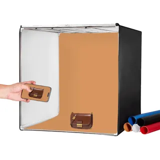 Vevor Fotobox 100x100x100cm Fotostudio Set 80W Lichtbox Fotografie 5600K 210LED