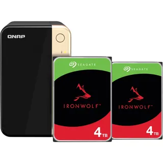 QNAP TS-264-8G + Seagate Ironwolf 4TB Doppelpack