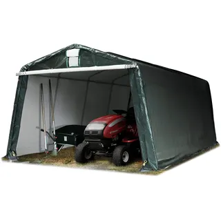 TOOLPORT 3,3x6,2m Zeltgarage, Pe-plane Dunkelgrün – (7820)