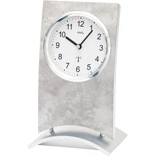 AMS Funktischuhr AMS "F5158", silber (silberfarben), Tischuhren, Damen