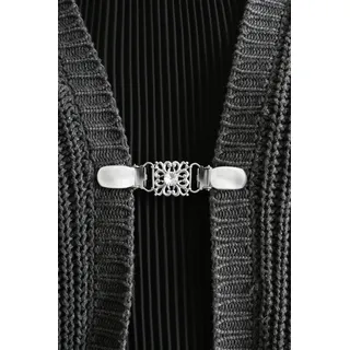 COLLEZIONE ALESSANDRO Jackenclip " Stone " in silbern | Gr.: onesize