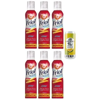 6x Friol Olio Spray,Sprühöl,150ml+1x San Benedetto Eistee Zitrone Zero 330ml