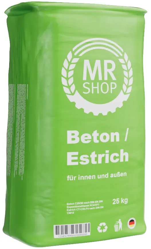 MR-Zaun Betonmörtel / Spezialbeton für Pfosten, Mindestabnahme: 10 Stk.