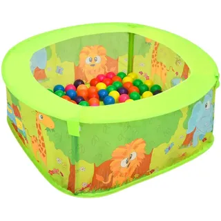 vidaXL Bällebad mit 50 Bällen für Kinder 75x75x32 cm