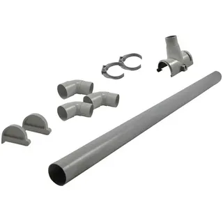 Karibu Dachrinnenpaket für Flachdachhäuser PVC bis 490 cm