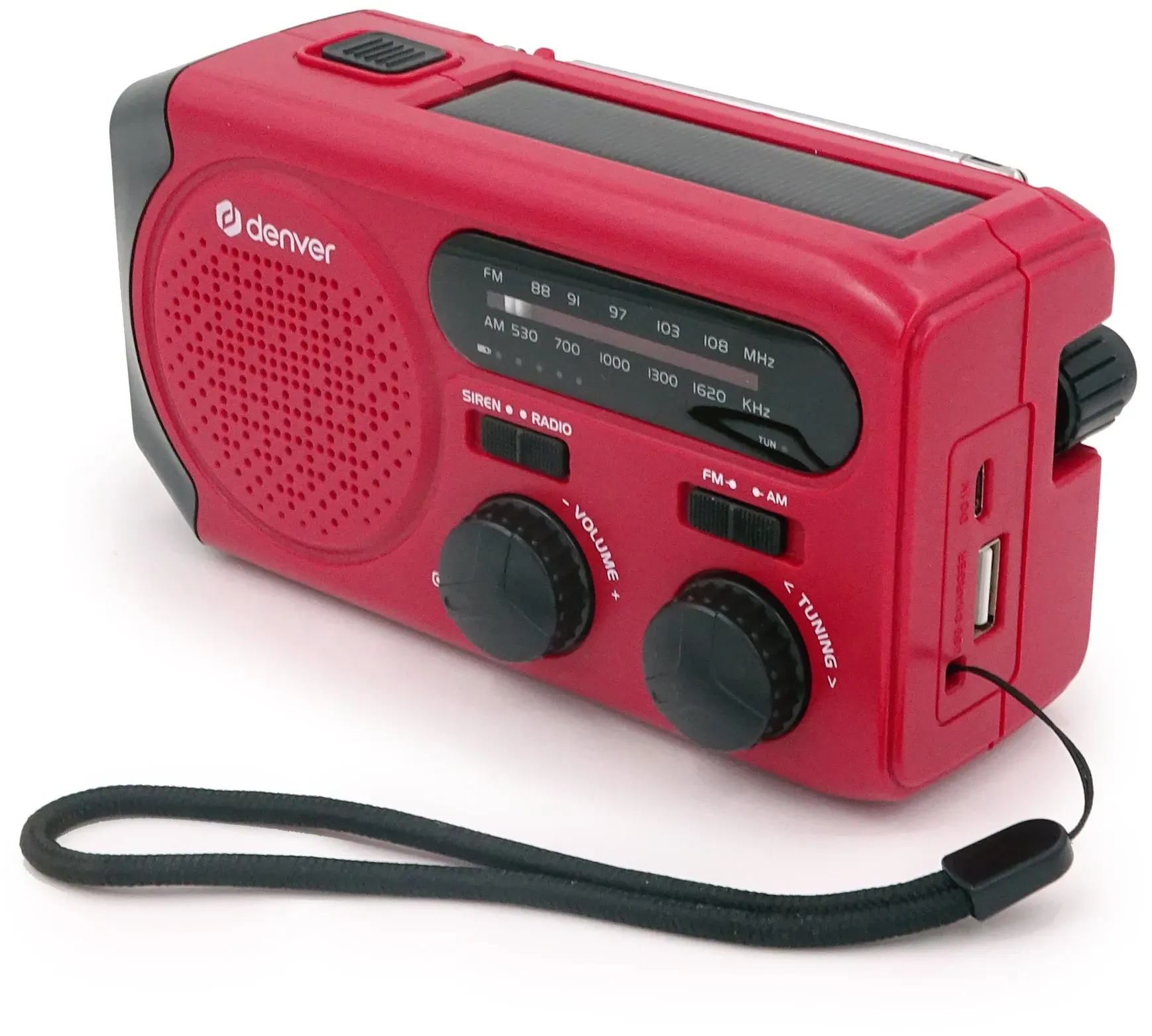 YIKANWEN Solar Radio,AM/FM Kurbelradio Tragbar