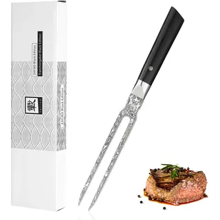 Zayiko Black Edition Tranchiergabel I 18 cm Klinge I Pakkaholzgriff
