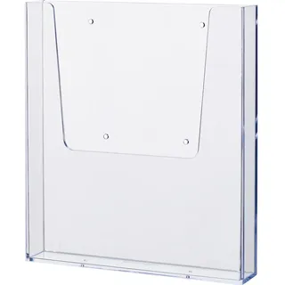 Helit Wandprospekthalter H2350202 A4 1Fach transparent