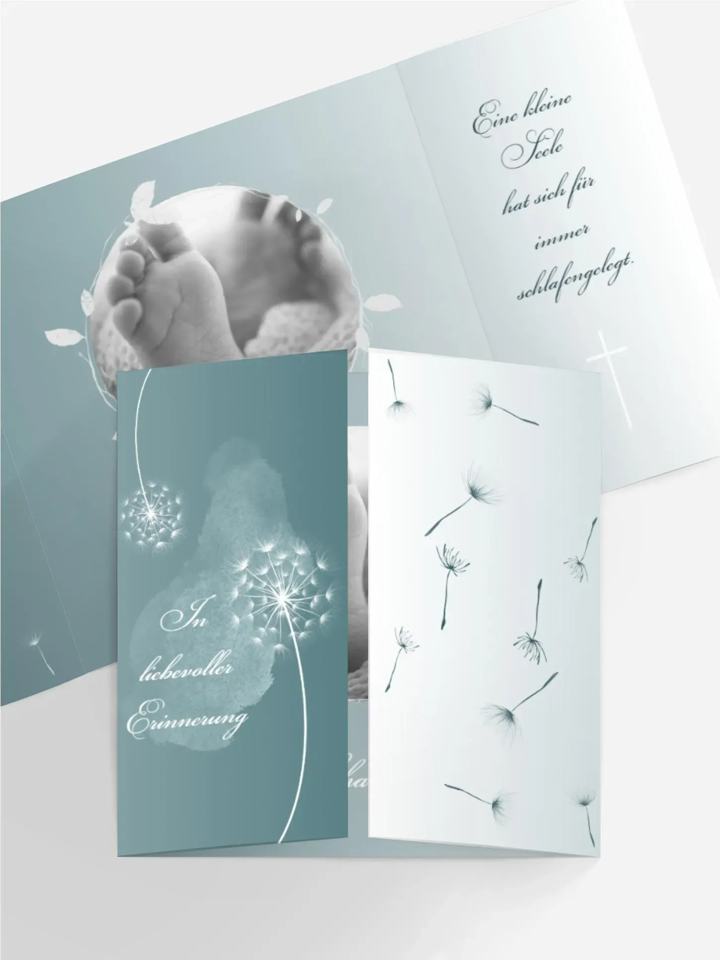Babykarten selbst gestalten mit Spruch und Fotos im Onlinedesigner bei Meine-Kartenmanufaktur.de
