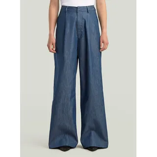 G-Star Fluid Wide Leg Hose - Dunkelblau - Damen, - 29