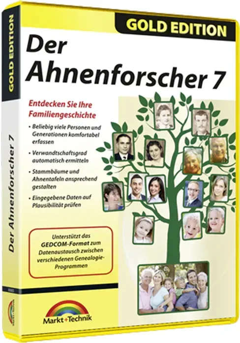 Markt+Technik Ahnenforscher 7 Gold Edition Software