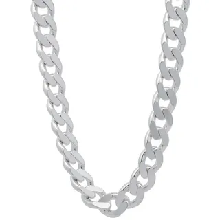 HOPLO Panzerkette Silberkette Panzerkette Länge 60cm - Breite 8,2mm - 925 Silber, Made in Germany silberfarben 60 cm Unisex