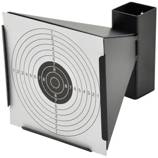 BigDean Kugelfang 140x140 Scheibenkasten Luftgewehr Luftpistole Zielscheiben, (Packung, 1-tlg., Auffangtrichter), Stahl, Wandmontage oder Pfostenmontage schwarz