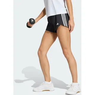 adidas Pacer Training 3-Streifen Woven High-Rise Shorts - Black / White - 2XS 8 CM