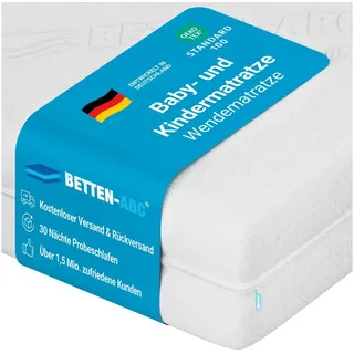 Betten-ABC Junior-Duo – Matratze mit Rundum-Trittkante, Wendematratze, Atmungsaktiv & Schadstoffgeprüft