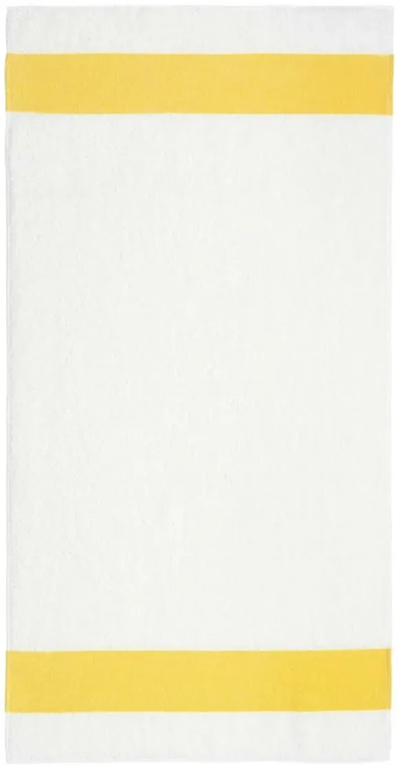 Feiler Handtücher Exclusiv mit Chenillebordüre Handtuch 50x100 cm | gelb - gelb