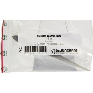 Dr. Junghans Pinzette Splitter Spitz 13cm