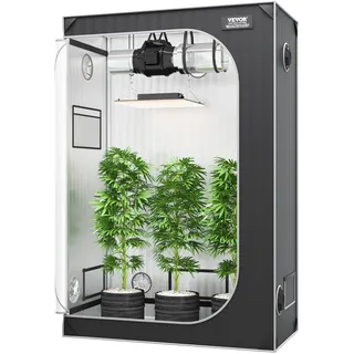 VEVOR Growzelt 48 x 24 x 72 Zoll Indoor-Growzelt Hydrokultur-Fenstertürablage