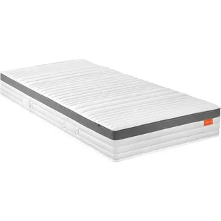 sleepling - Premium 1000er Federkernmatratze, 90 x 200 x 23 cm, 7-Zonen, Kaltschaumauflage, Wendegriffe, Härtegrad 4, Taschenfederkern Matratze, w...