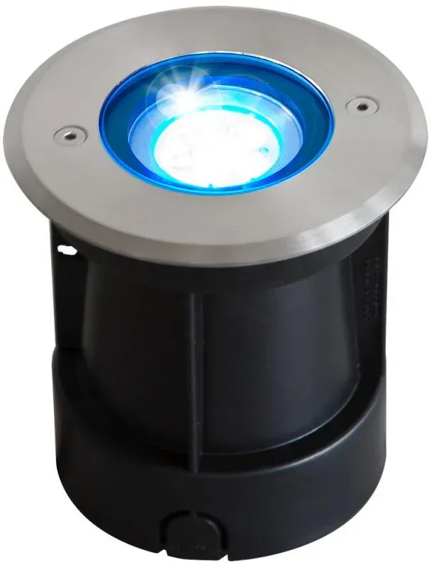 EVN LED Bodeneinbaustrahler rund  8W RGB-Farbwechsel Licht IP67 24V/DC überfahrbar