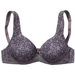 Nuance T-Shirt-BH Damen taupe-schwarz Gr.90B