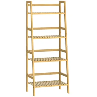 CASARIA Standregal Bambus 4 Etagen