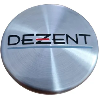 1x Dezent Nabendeckel 60 mm / 56 mm (DZA), N07, Silber Alu Gebürstet, Felgendeckel Nabenkappe Radnabenkappe, Original Felgenkappe