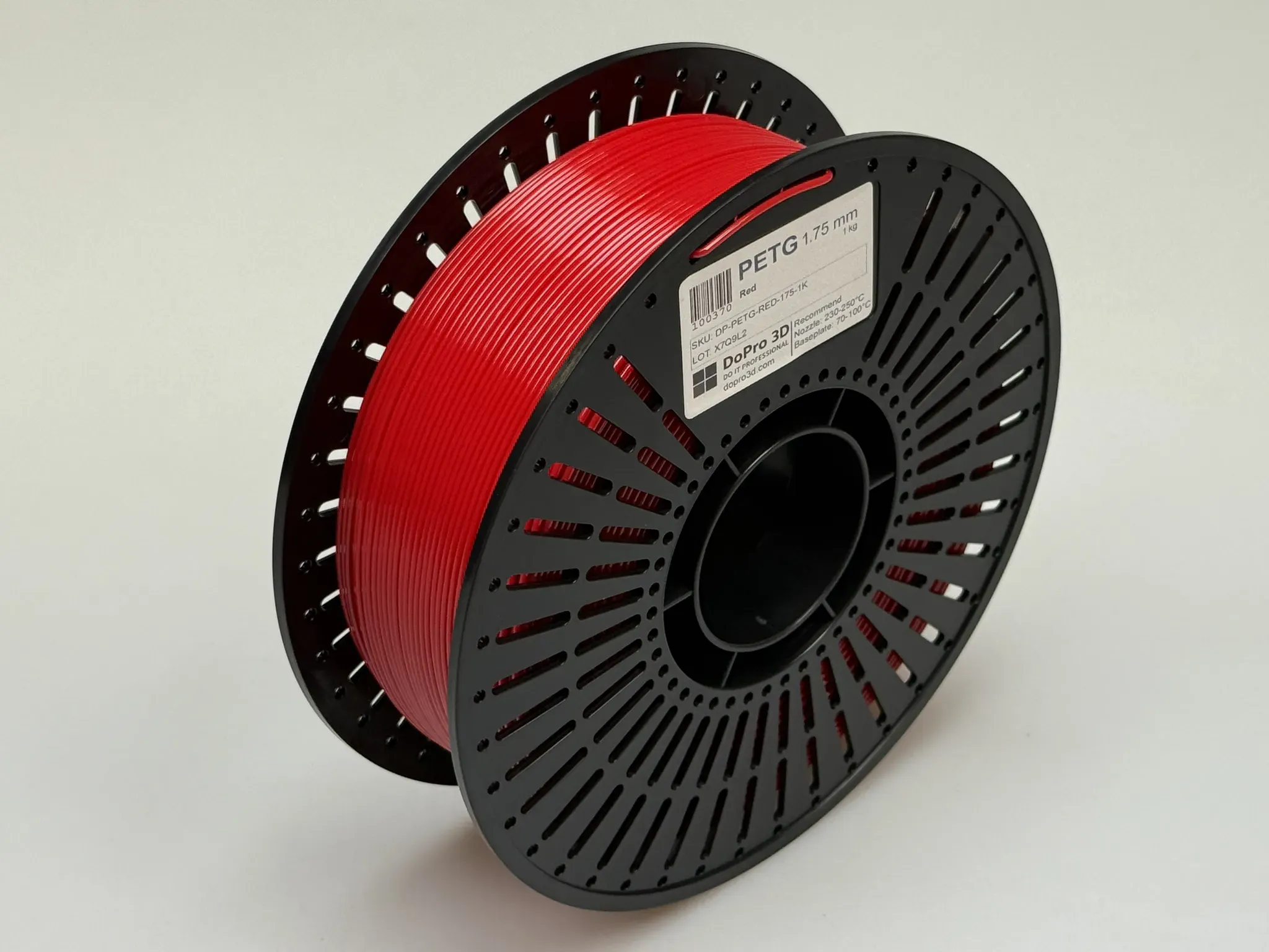 DoPro 3D PETG Filament Signal Red – Nexyl Class – 1,75 mm – 1,0 kg