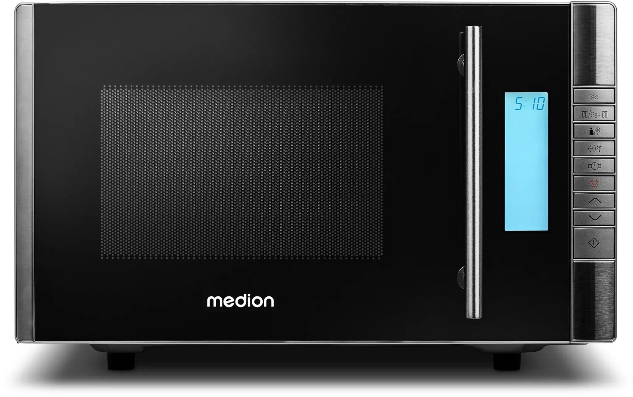 MEDION LIFE 2 in1 Mikrowelle MD 14482, Kombination aus Mikrowelle & Grill, 8 Automatikprogramme, 20L Garinnenraum, Auftaufunktion