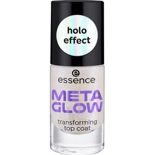 Essence essence, Nagellack, Topcoat Meta Glow Transforming (Silber,