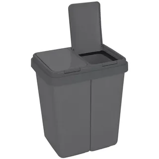 Ribelli Duo-Abfalleimer 25 l Anthrazit