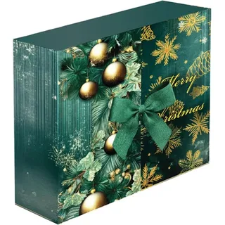 Adventskalender für Männer 2025 24 Überraschungen in Geschenkboxen Hochwertiges Design QR-Code Wiederverwendbare Verpackung - Grün