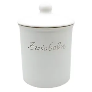 LISINA Keramik & Design - Keramik Zwiebeltopf L 15 x 21 cm (weiß)