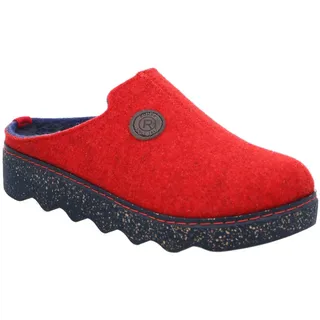ROHDE Damen, Frauen, Hausschuhe,Wechselfußbett,verbandschuhe,therapieschuhe,Klett-Hausschuhe,Cherry,42 EU / 8 UK