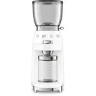 SMEG CGF01WHEU, Mühle mit Mahlwerk, 350 g, Kegelmahlwerk, Edelstahl, 450 RPM, We